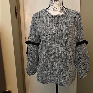 Karl Lagerfeld Gray and White top